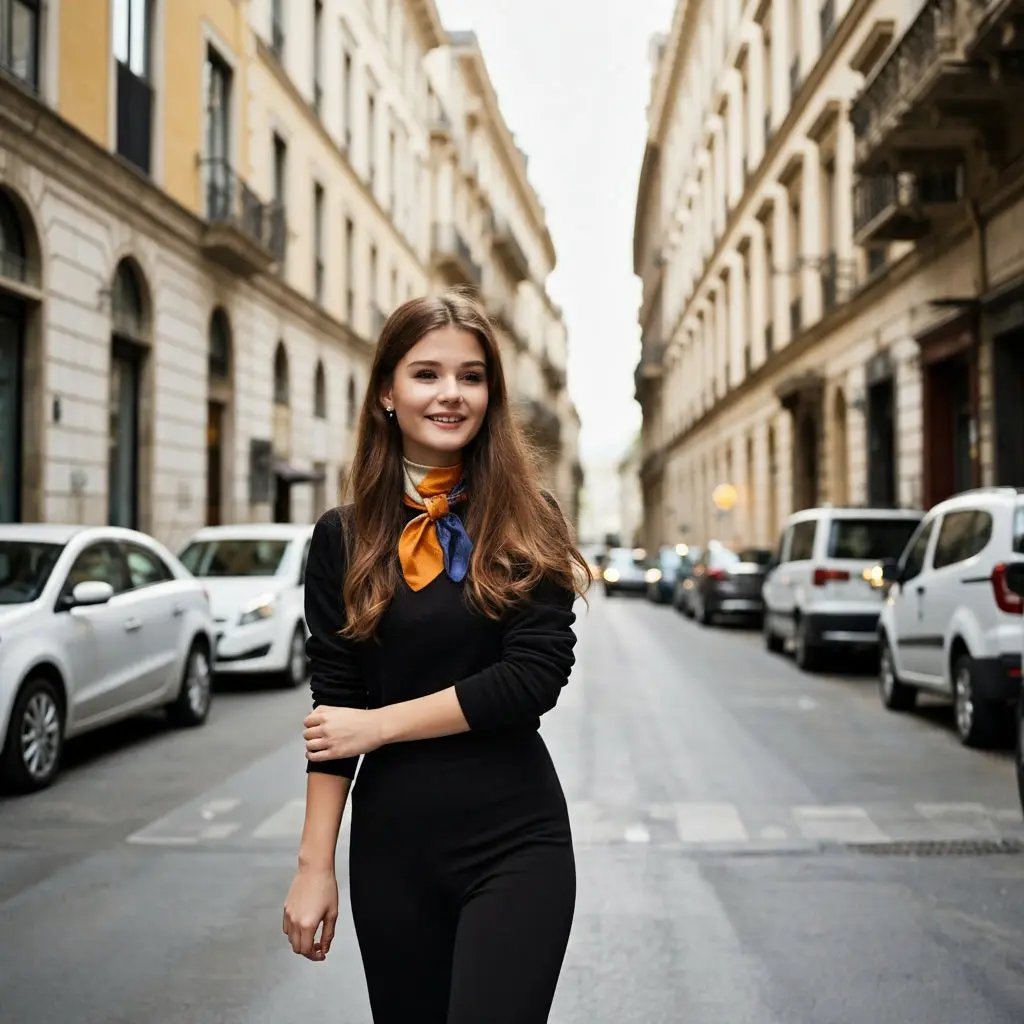 Carré de Soie - ANNIKA -n Coeur de Foulard