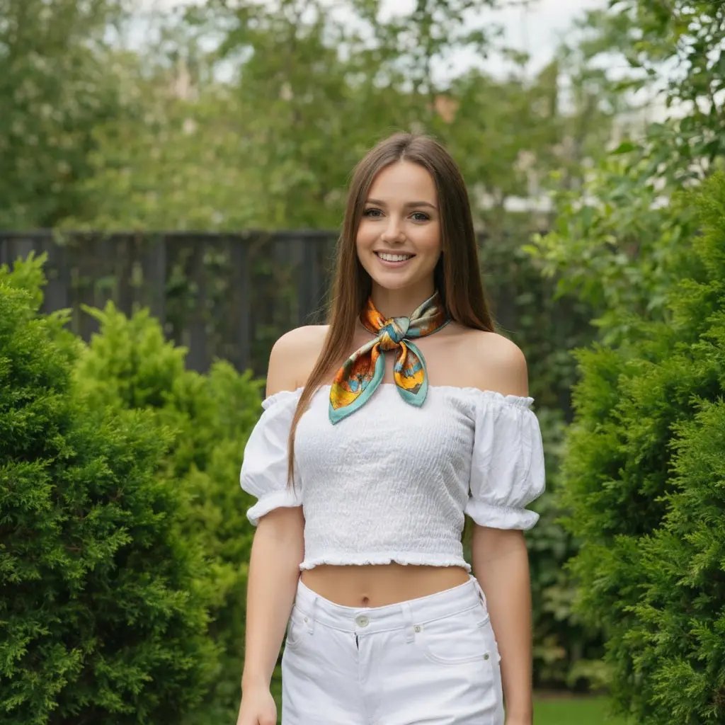 Carré de Soie - BJORG - Coeur de Foulard