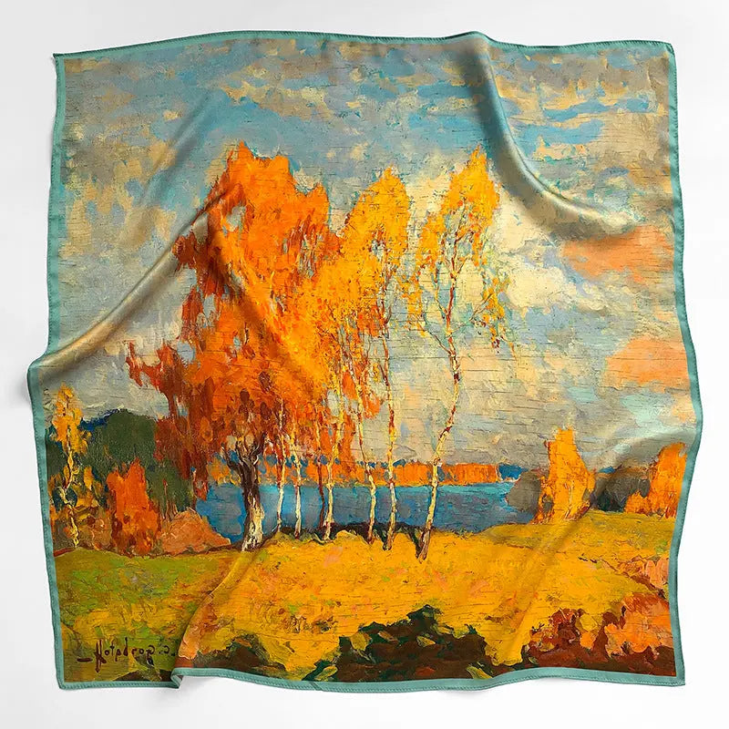 Carré de Soie - BJORG - Coeur de Foulard
