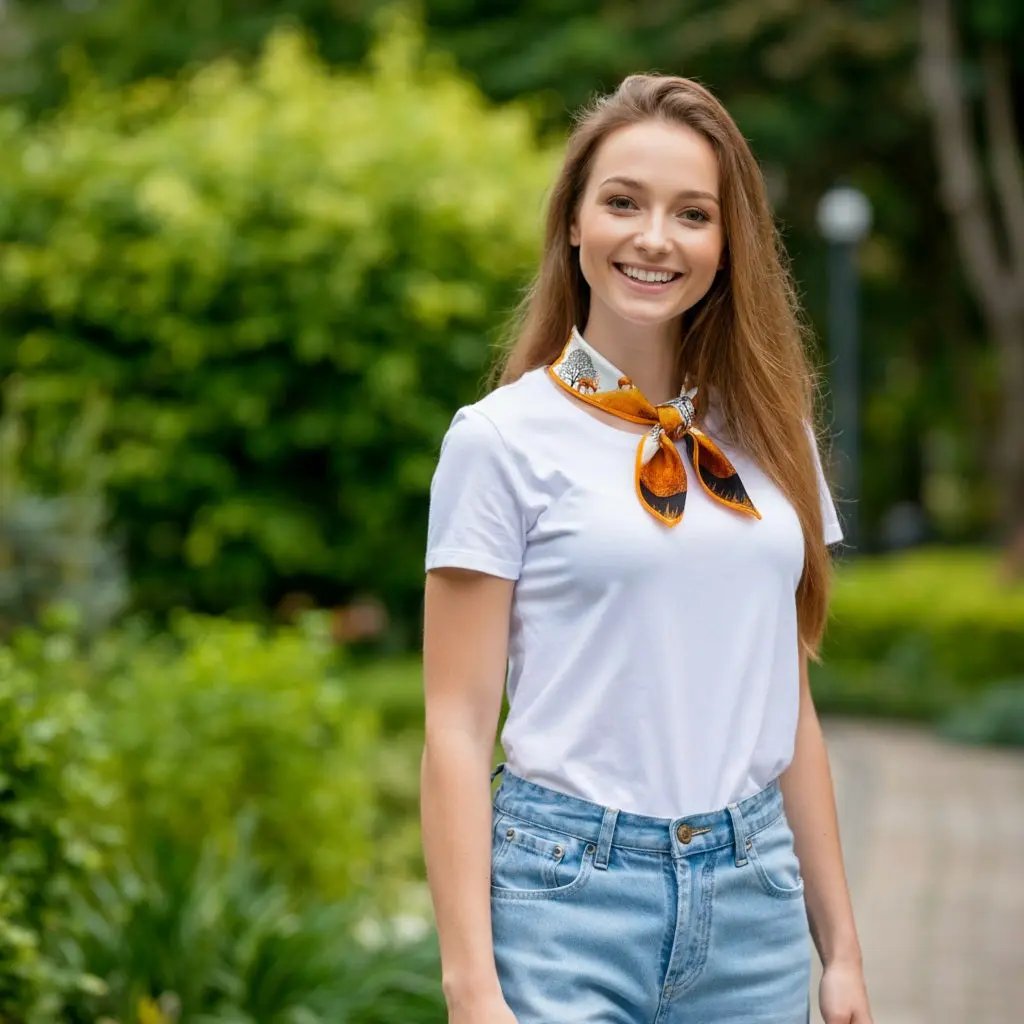 Carré de Soie - BORGHILDA - Coeur de Foulard