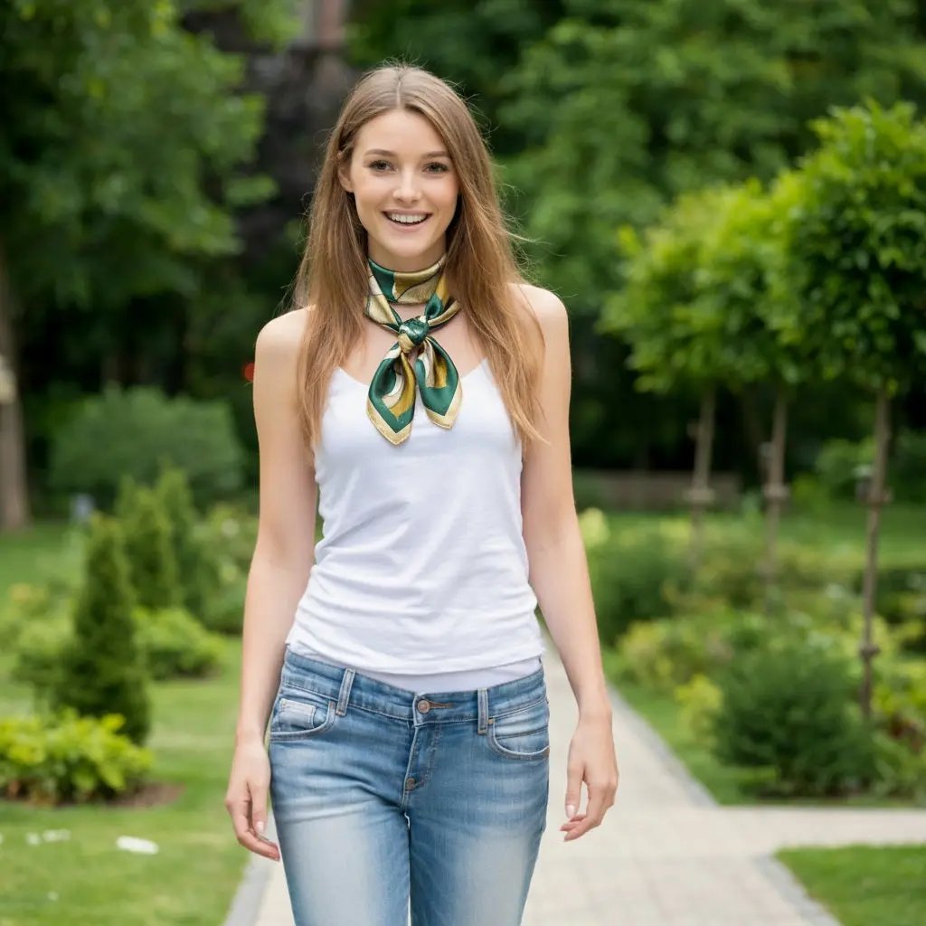 Carré de Soie - BRYNHILD - Coeur de Foulard