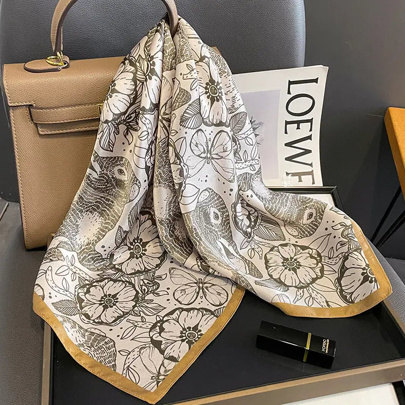 Carré de Soie - EMBLA - Coeur de Foulard