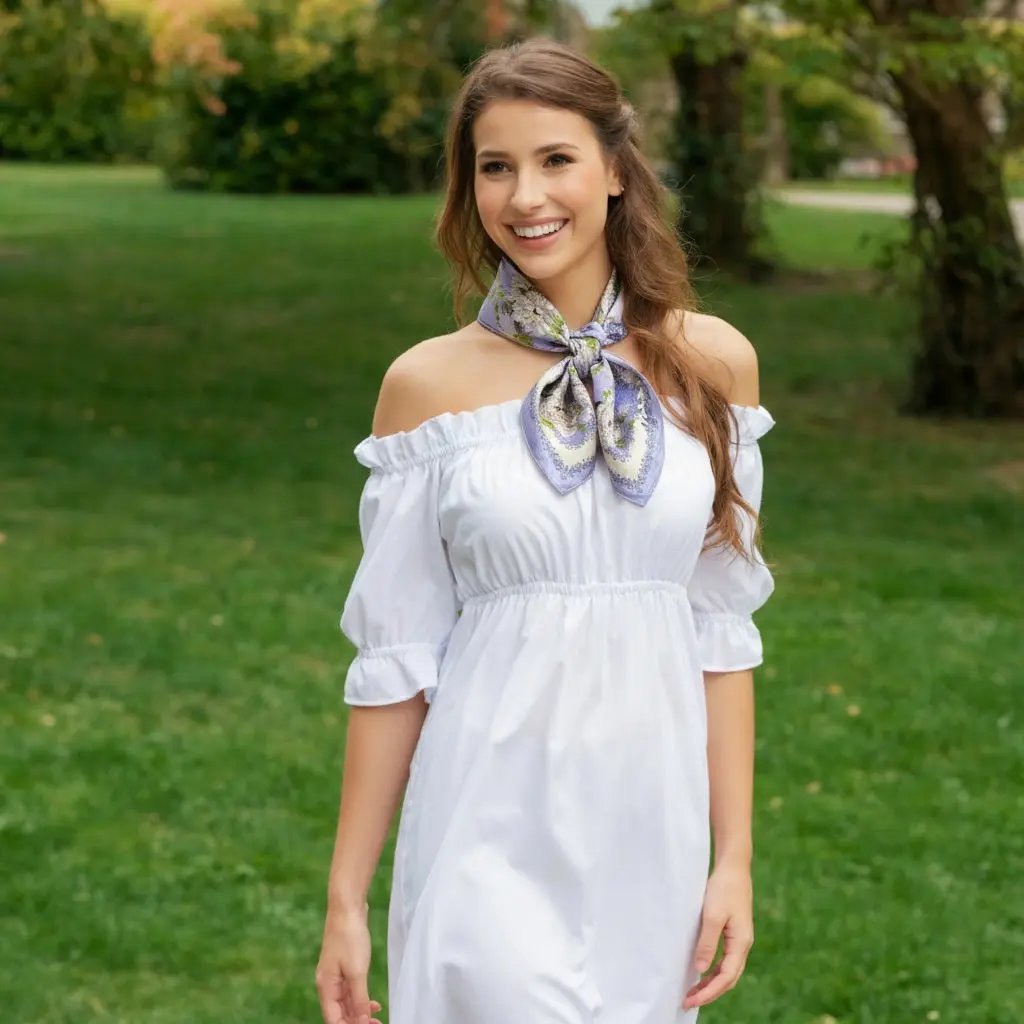 Carré de Soie - ESTHER - Coeur de Foulard