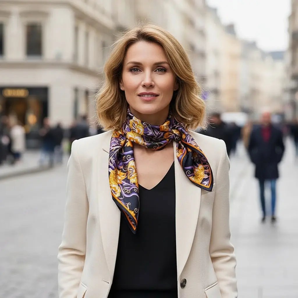 Carré de Soie - EVA - Coeur de Foulard