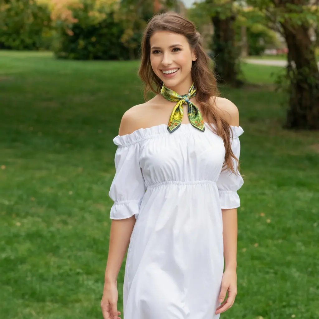 Carré de Soie - FANNY - Coeur de Foulard