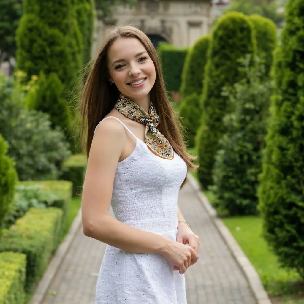 Carré de Soie - FREJA - Coeur de Foulard