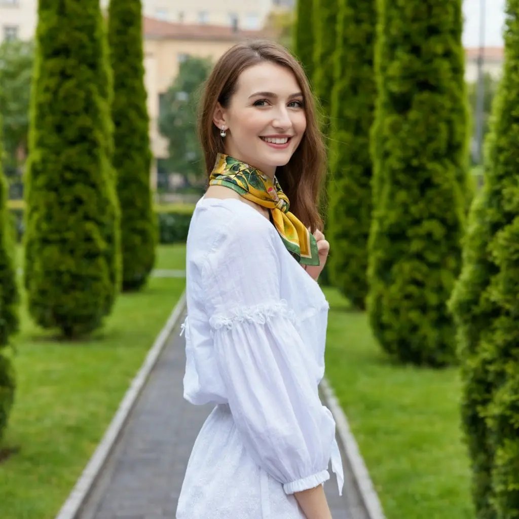 Carré de Soie - HALDIS - Coeur de Foulard