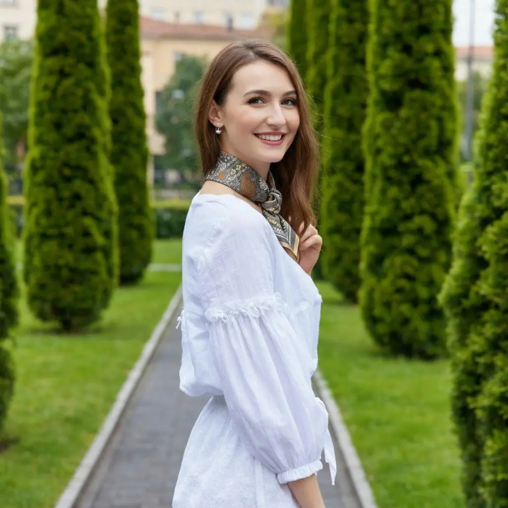 Carré de Soie - HALLA - Coeur de Foulard