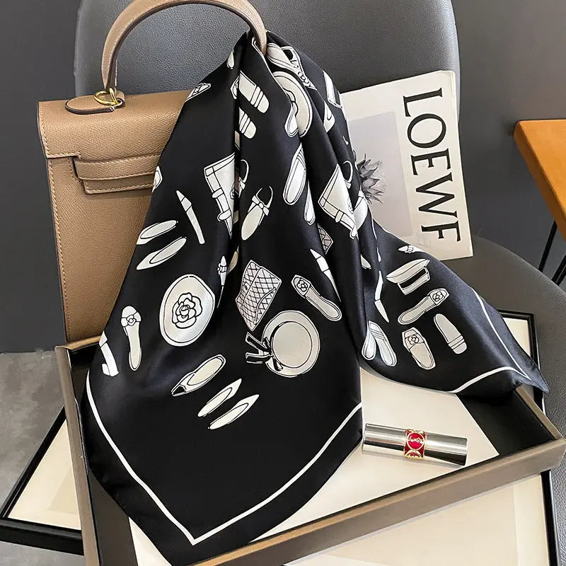 Carré de Soie - HANNA - Coeur de Foulard
