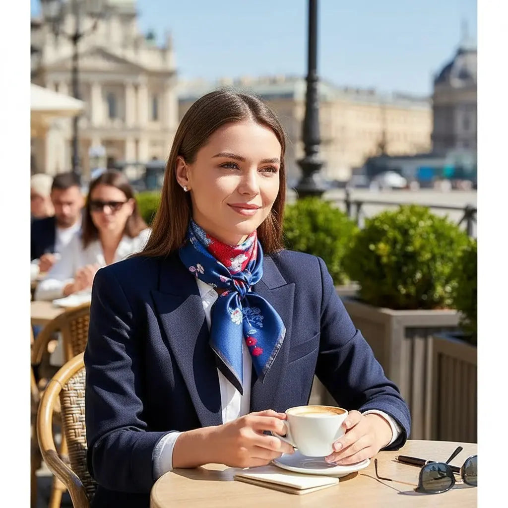 Carré de Soie - HINA Coeur de Foulard