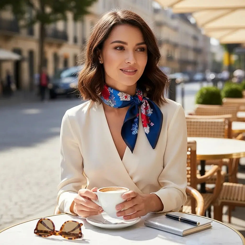 Carré de Soie - HINA Coeur de Foulard