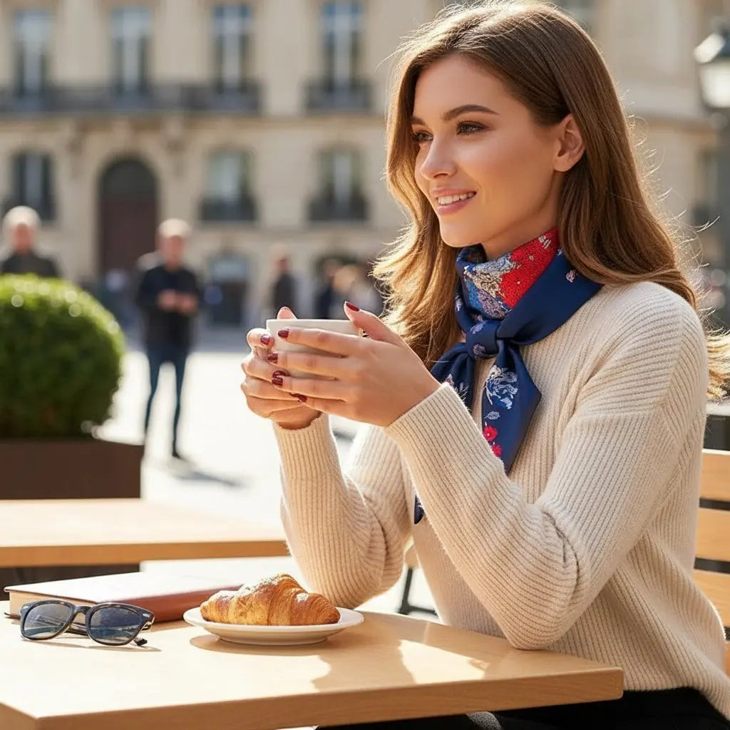 Carré de Soie - HINA Coeur de Foulard