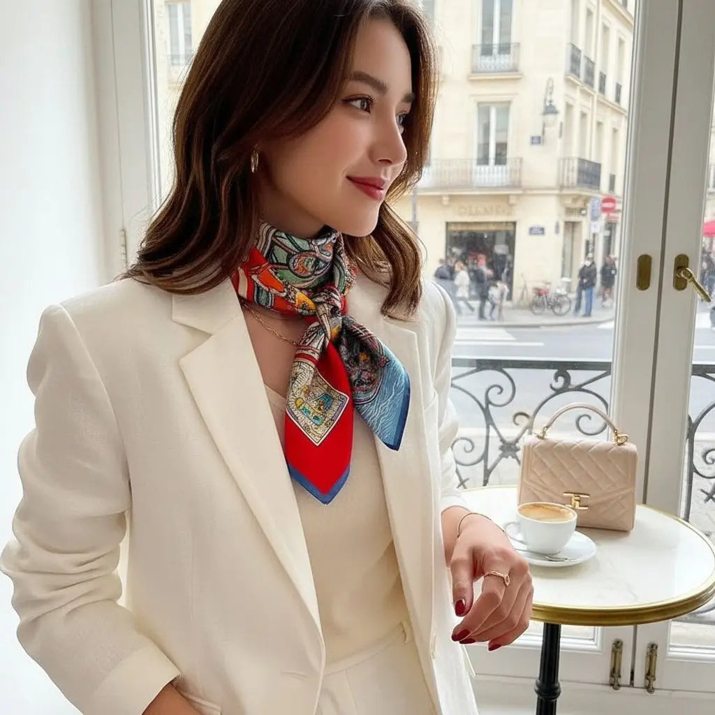 Carré de Soie - HSIU - Coeur de Foulard