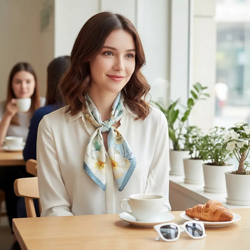 Carré de Soie - IKUKO - Coeur de Foulard