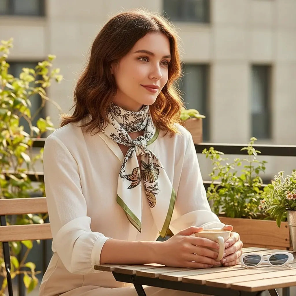 Carré de Soie - IMAN Coeur de Foulard