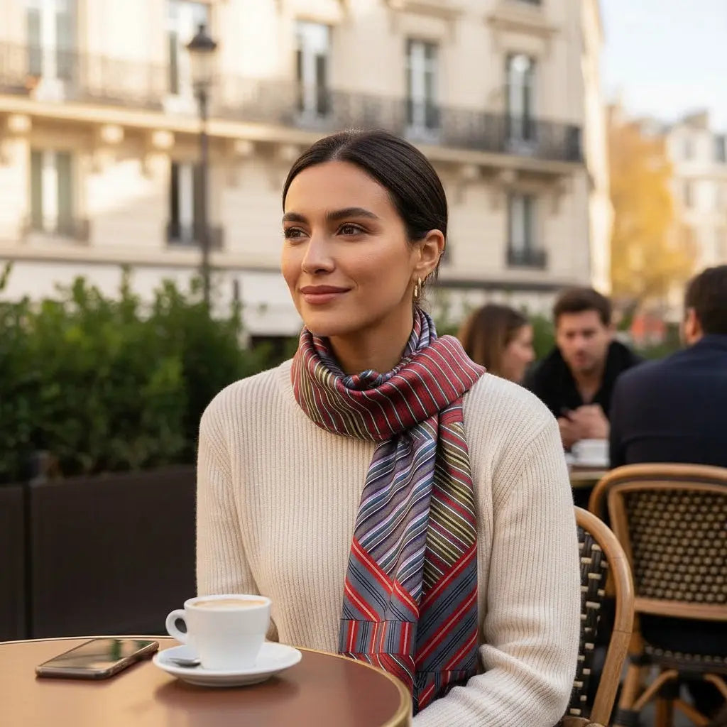 Carré de Soie - INDIRA Coeur de Foulard