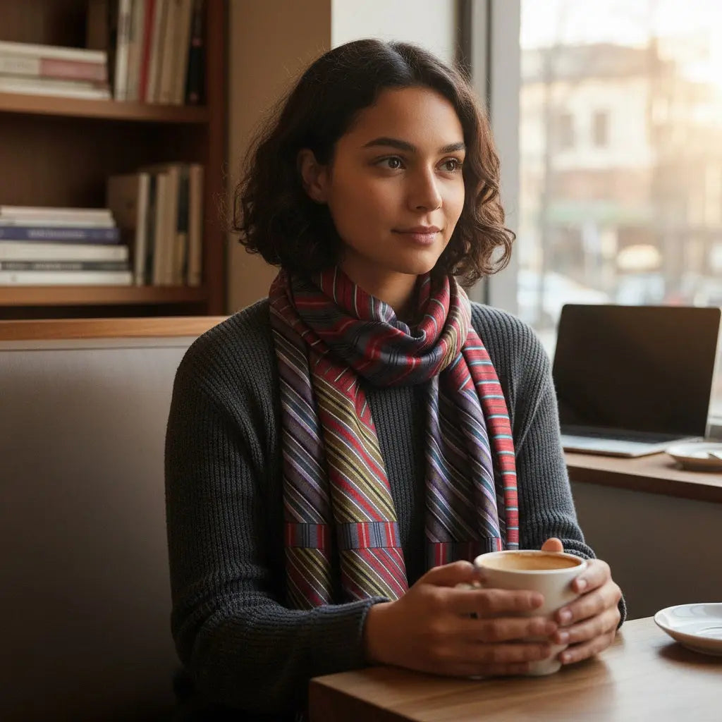 Carré de Soie - INDIRA Coeur de Foulard