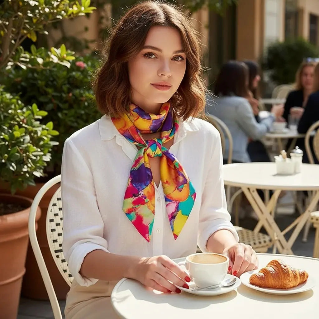 Carré de Soie - INOUE - Coeur de Foulard