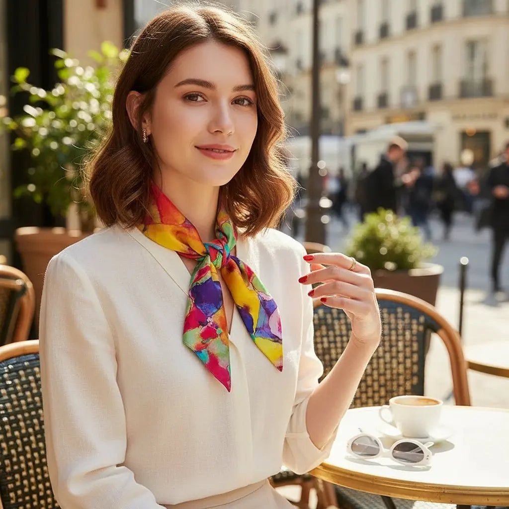 Carré de Soie - INOUE - Coeur de Foulard