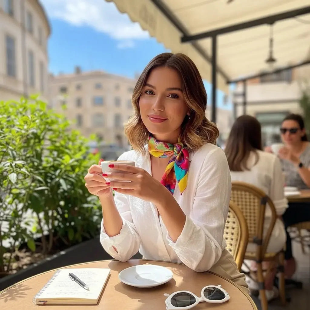 Carré de Soie - INOUE - Coeur de Foulard