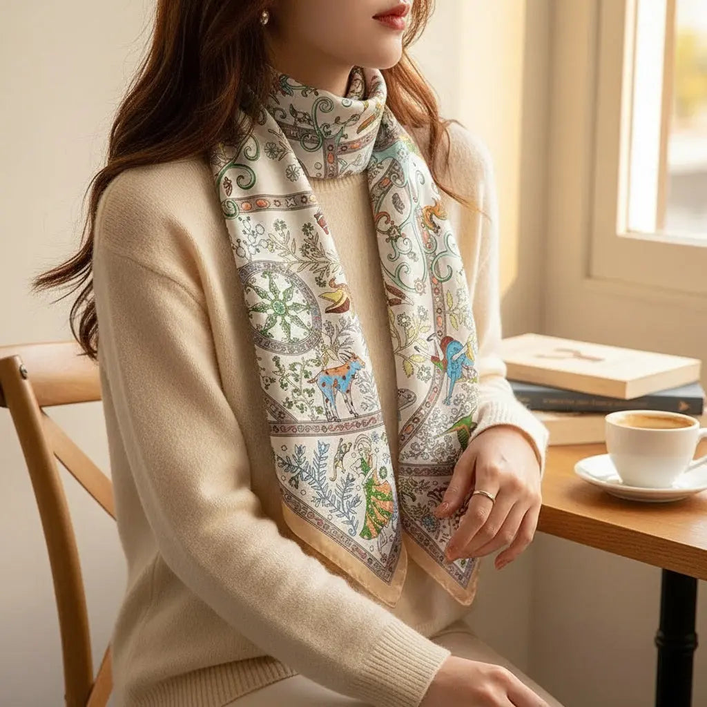 Carré de Soie - ISHANI Coeur de Foulard