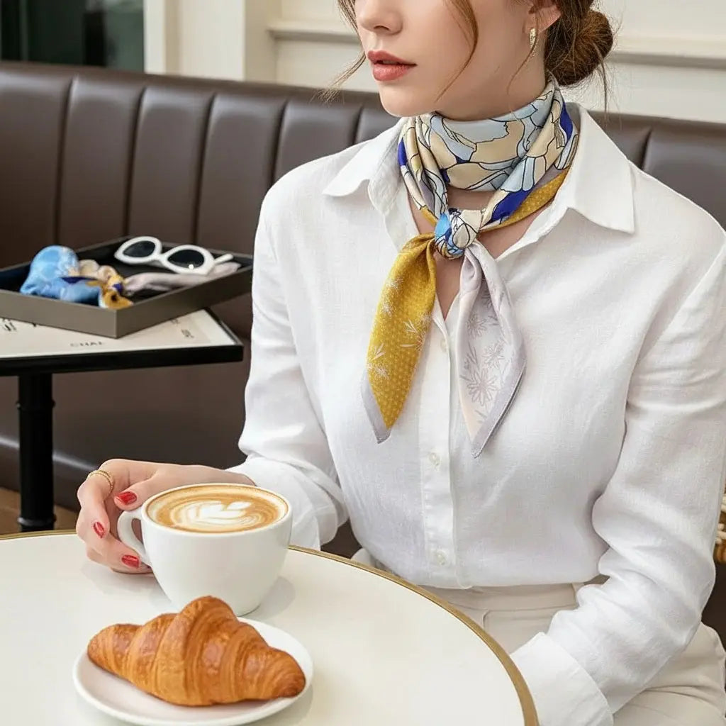 Carré de Soie - ISOKO - Coeur de Foulard