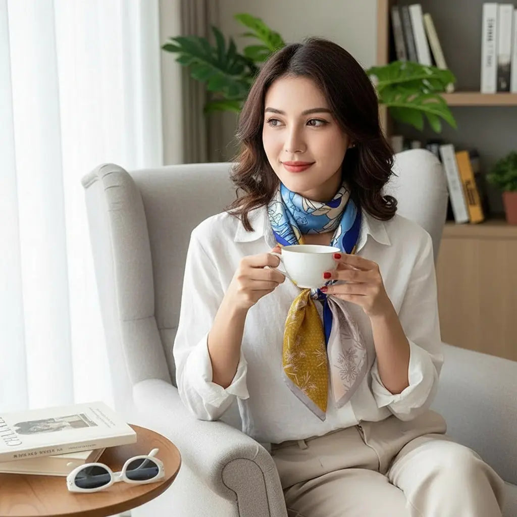 Carré de Soie - ISOKO Coeur de Foulard