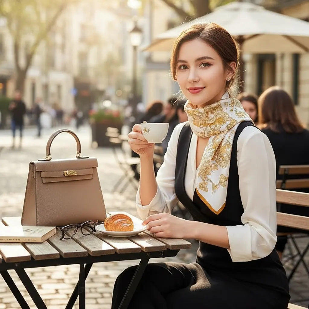 Carré de Soie - IZZATI Coeur de Foulard