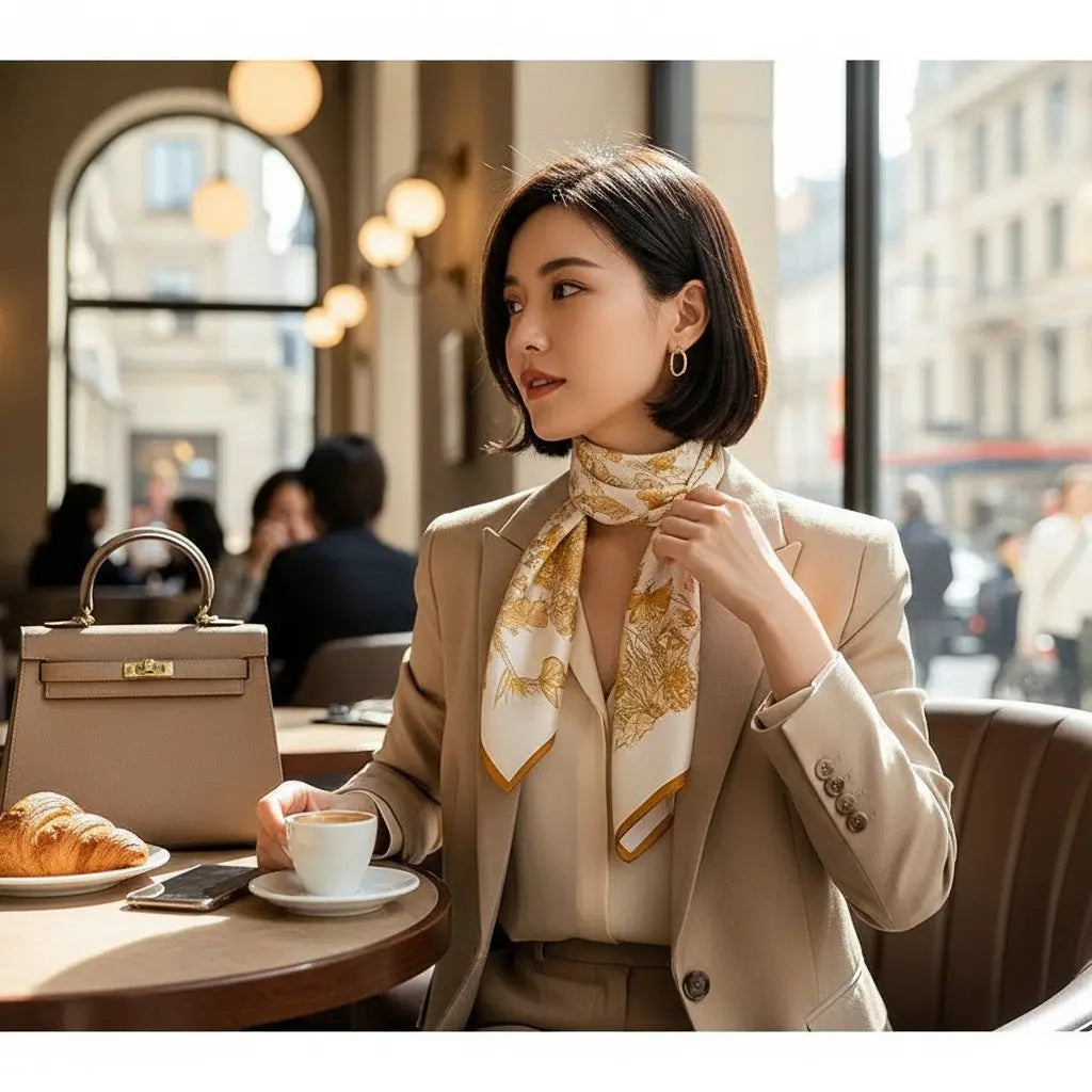 Carré de Soie - IZZATI Coeur de Foulard