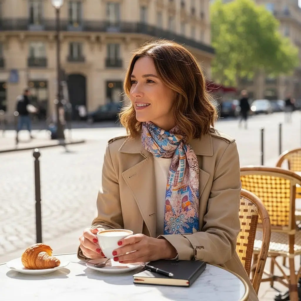 Carré de Soie - JINA Coeur de Foulard