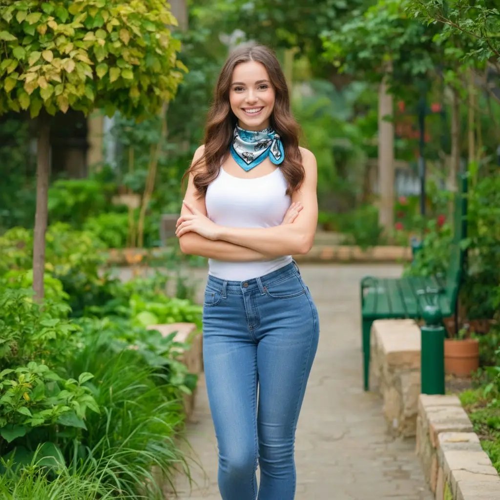 Carré de Soie - JOHANNA - Coeur de Foulard