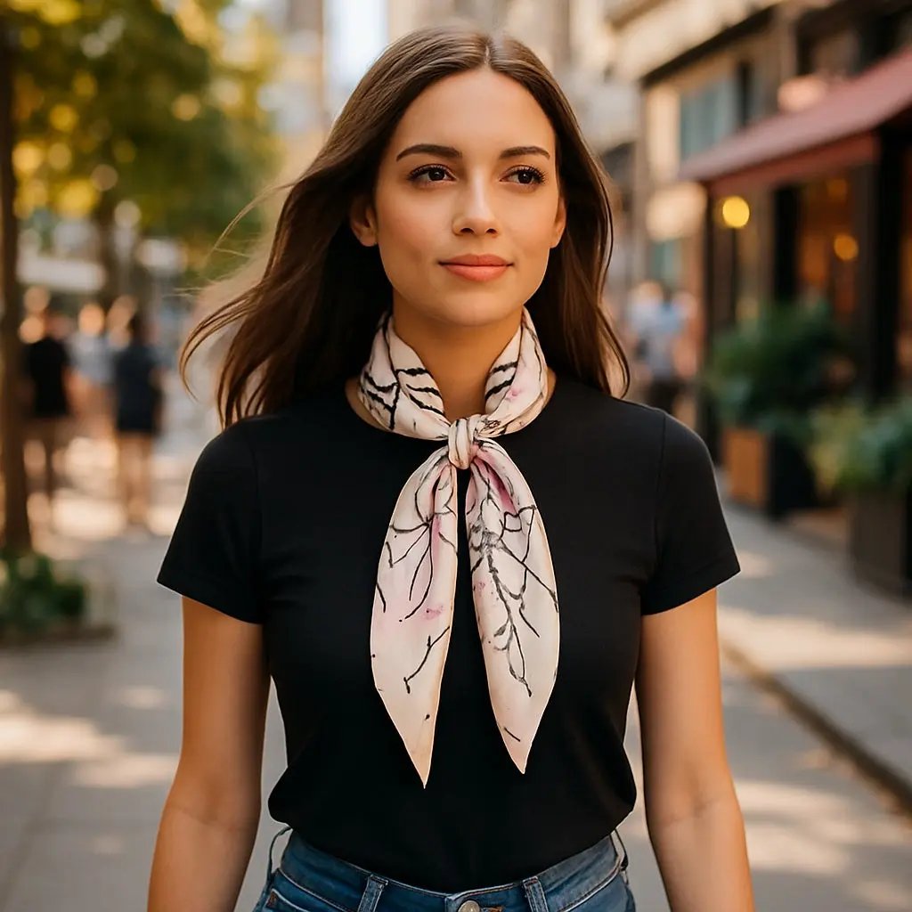 Carré de Soie - JORUN - Coeur de Foulard