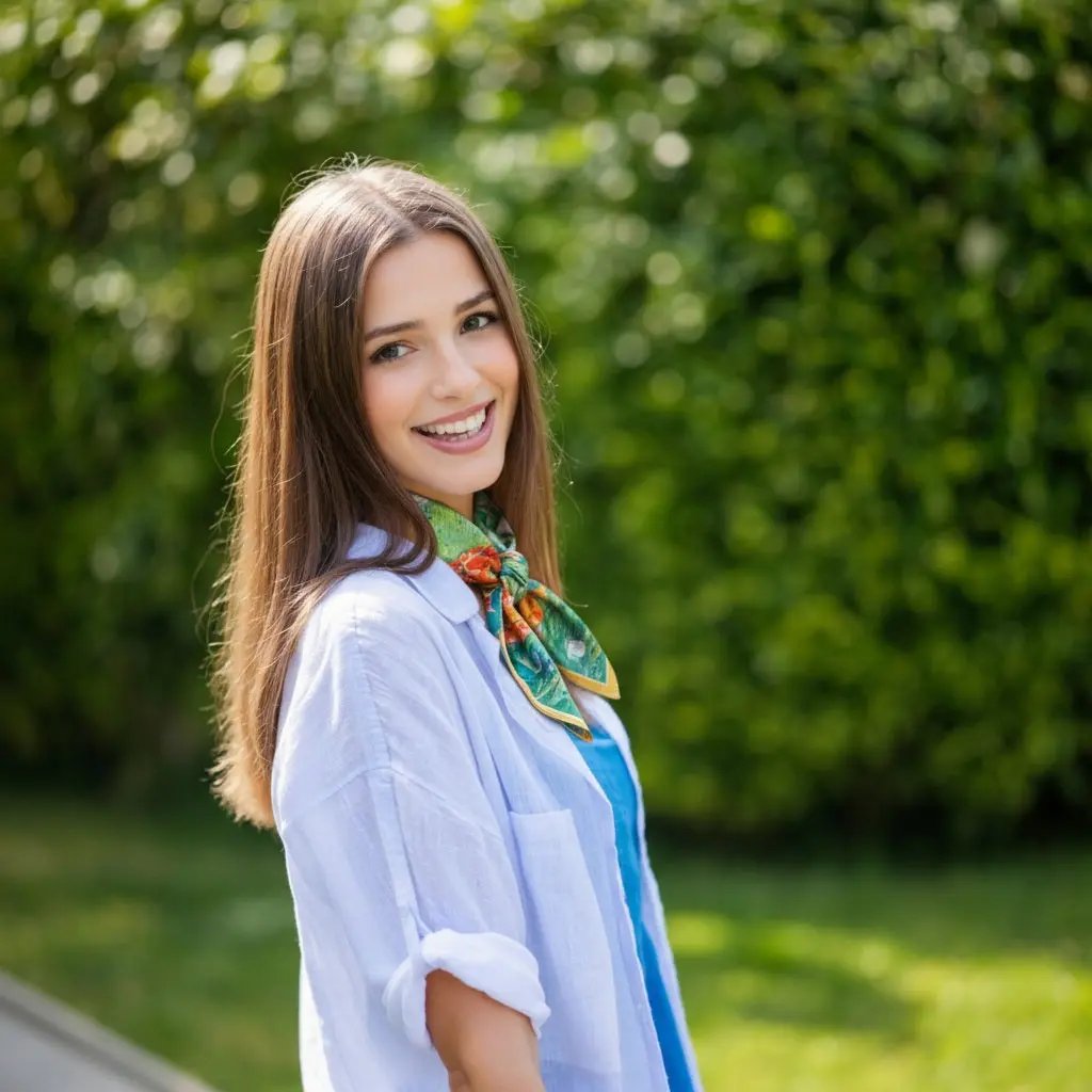 Carré de Soie - JURI - Coeur de Foulard