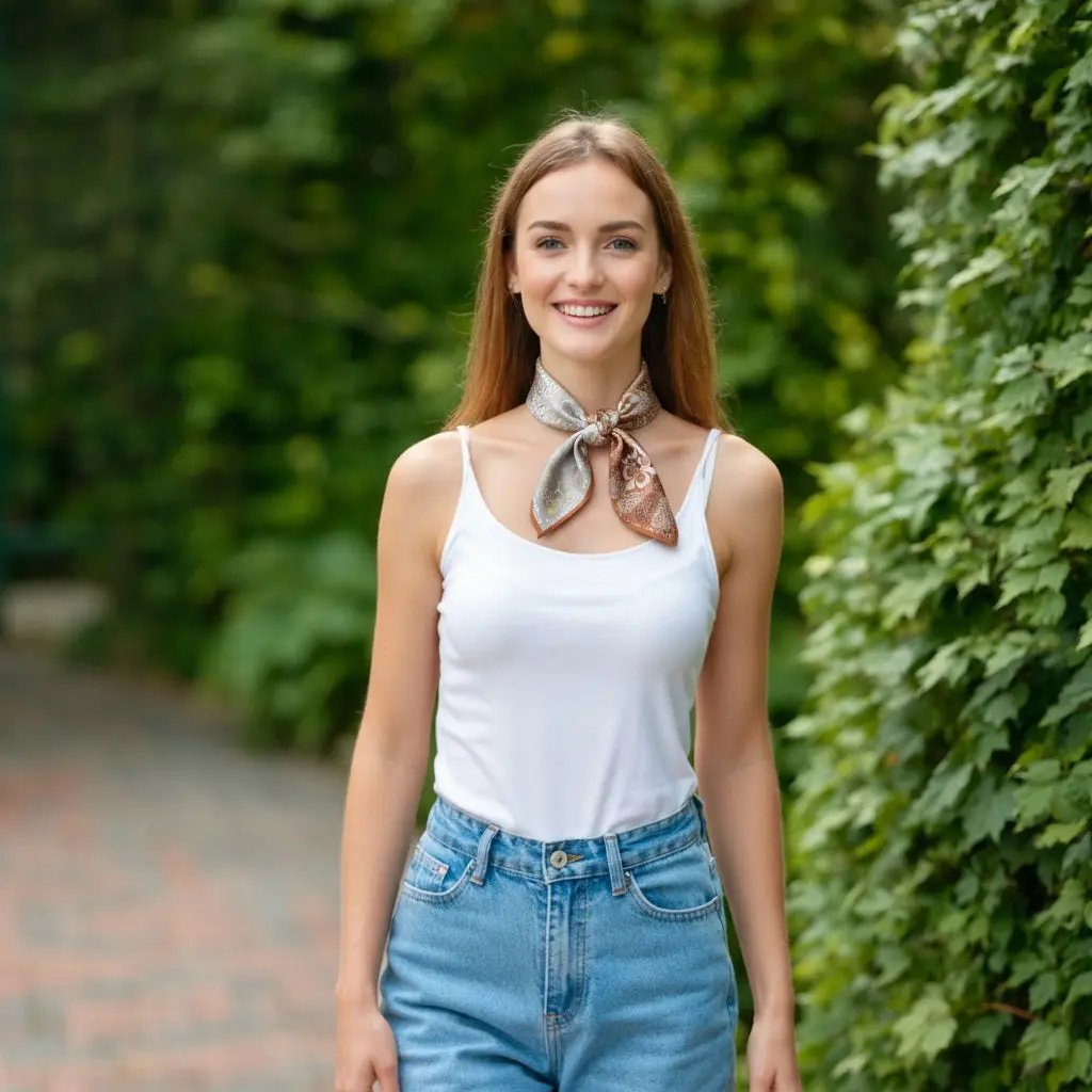 Carré de Soie - KAEDE - Coeur de Foulard