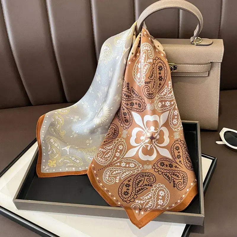 Soie Sac A Main Foulard Soie Mettre Un Foulard Sur Un Sac Noeud