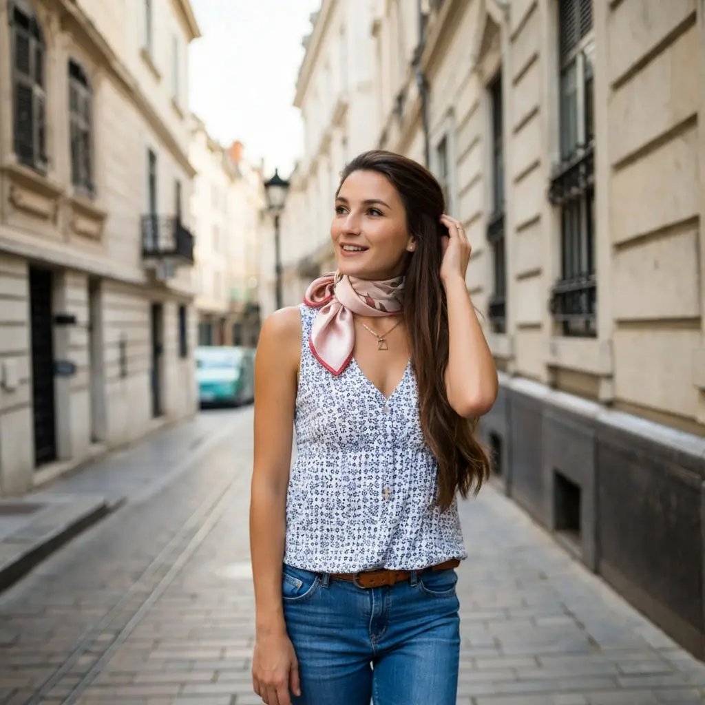 Carré de Soie - KATRINE - Coeur de Foulard