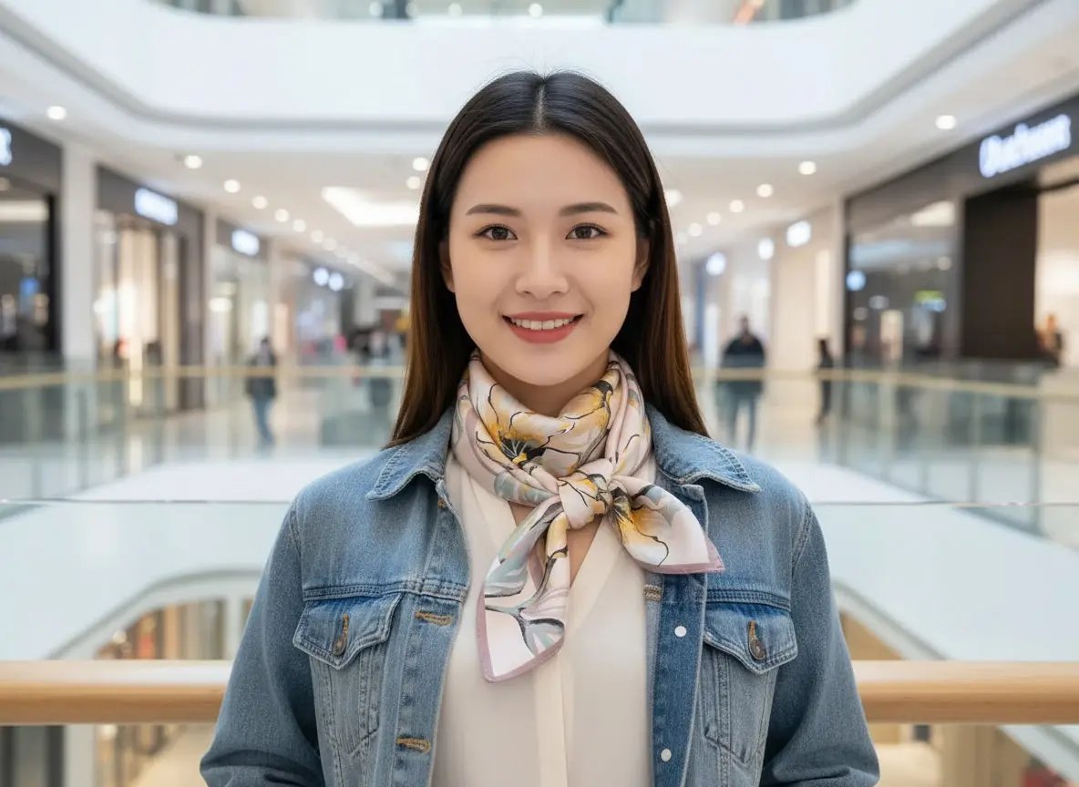 Carré de Soie - KIRSTEN - Coeur de Foulard