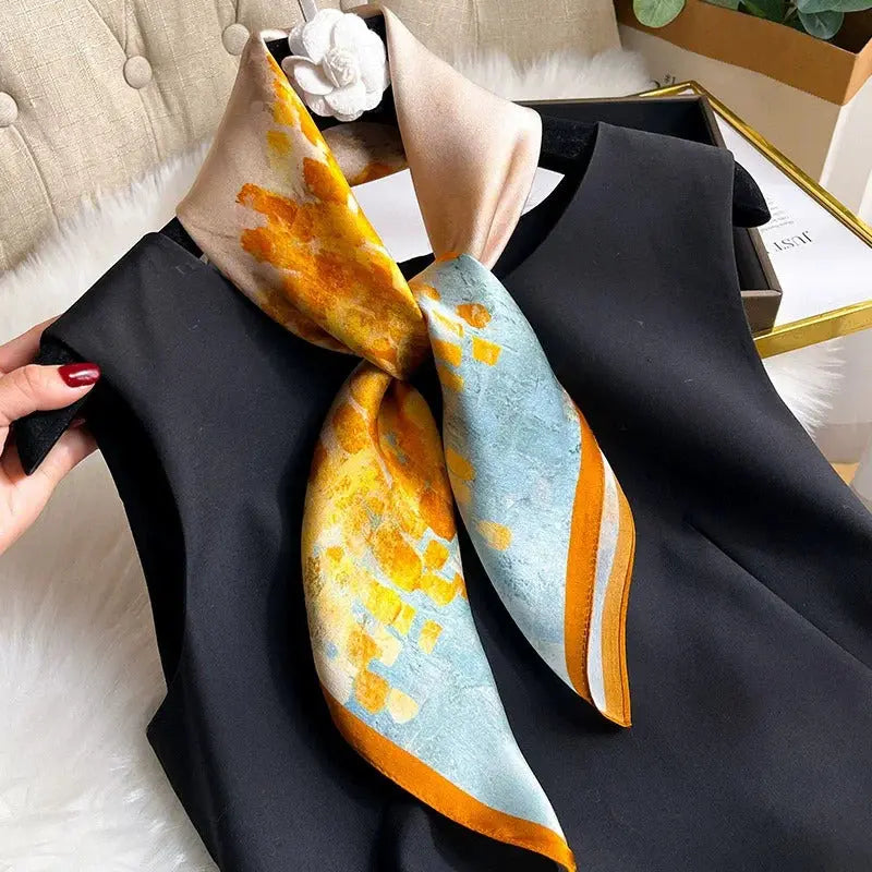 Carré de Soie - KRISTIN - Coeur de Foulard