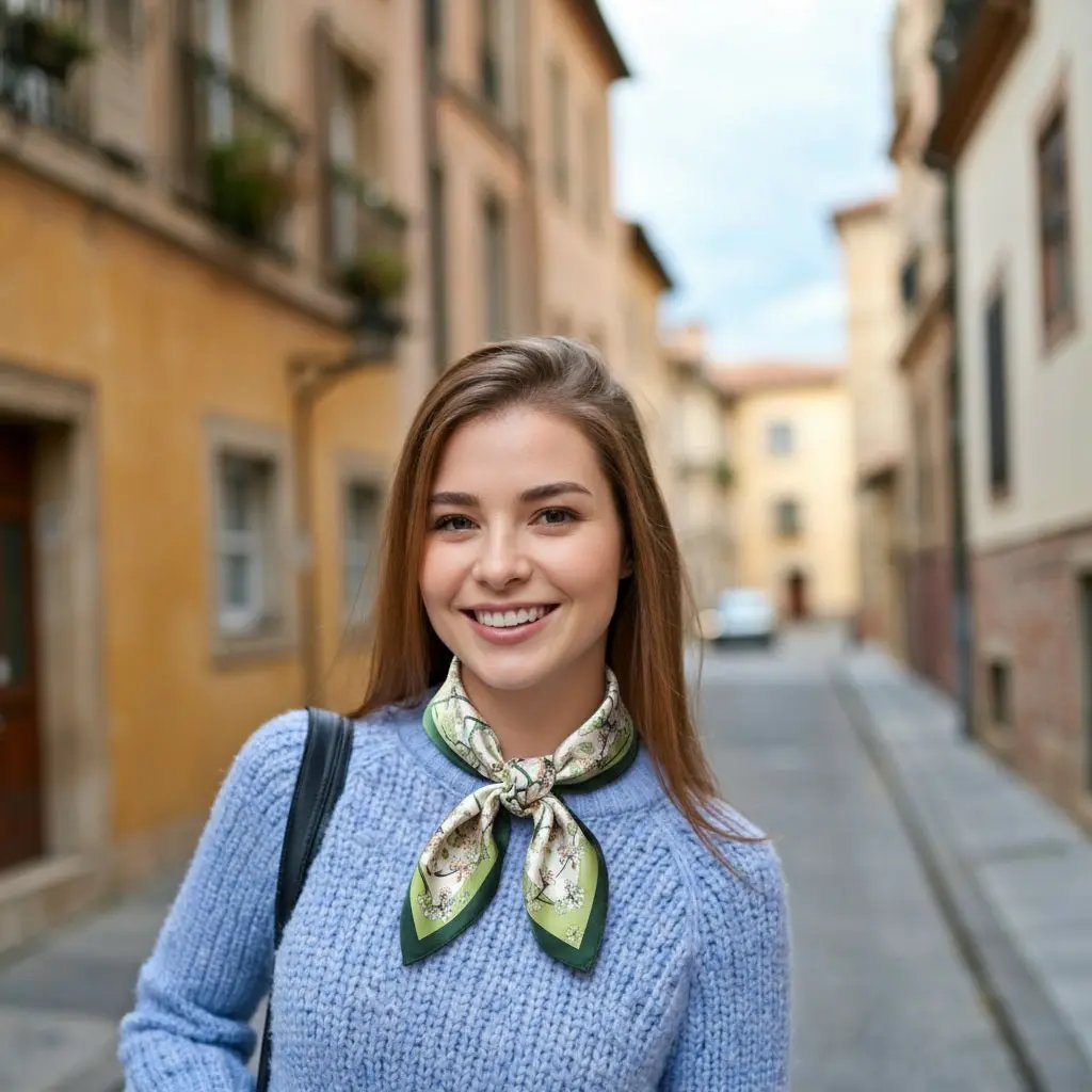 Carré de Soie - LENE Coeur de Foulard