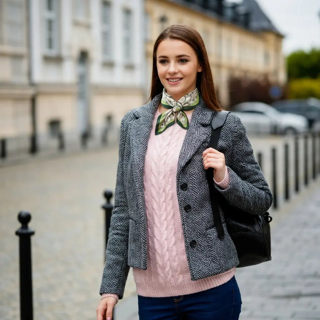 Carré de Soie - LENE Coeur de Foulard