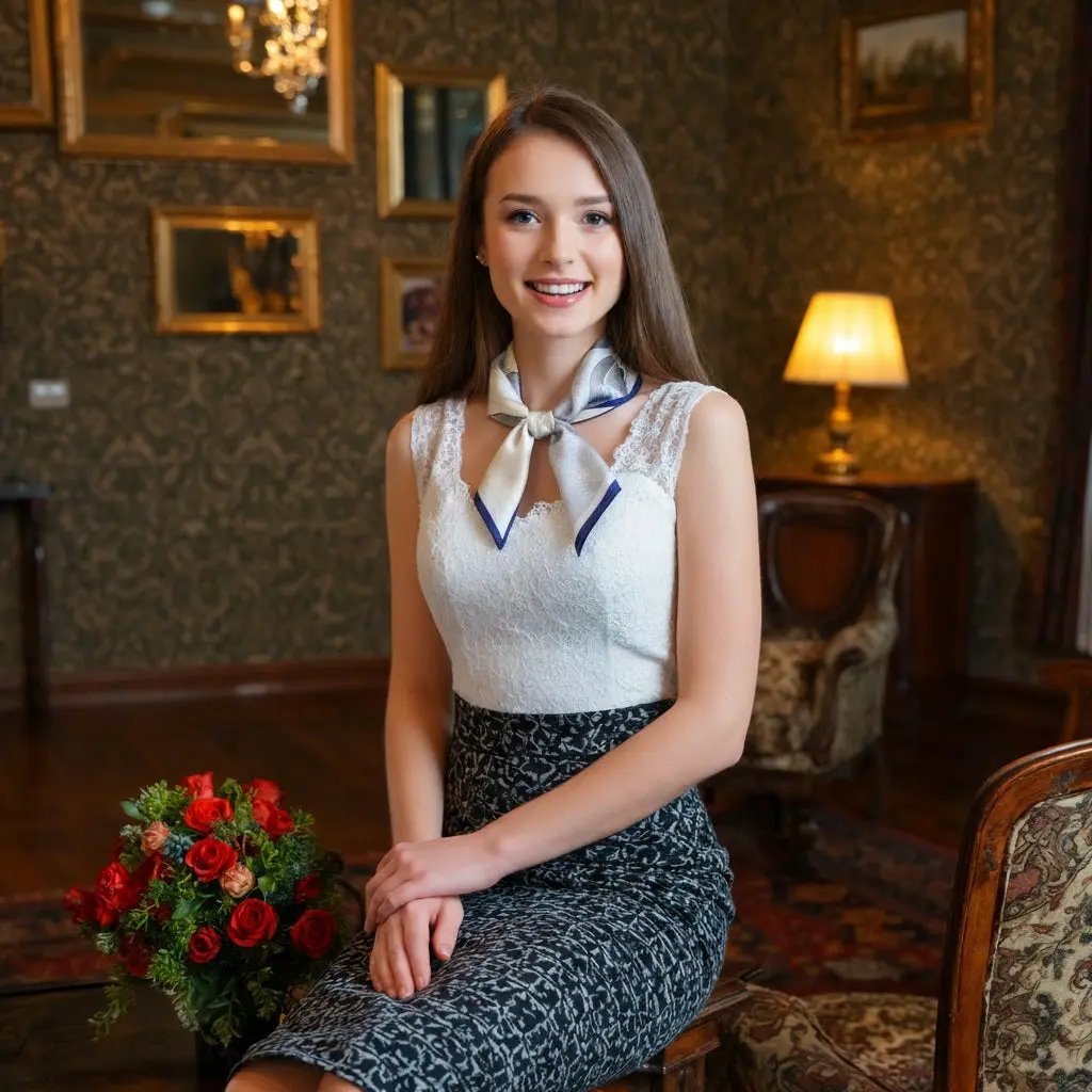 Carré de Soie - LIEN - Coeur de Foulard