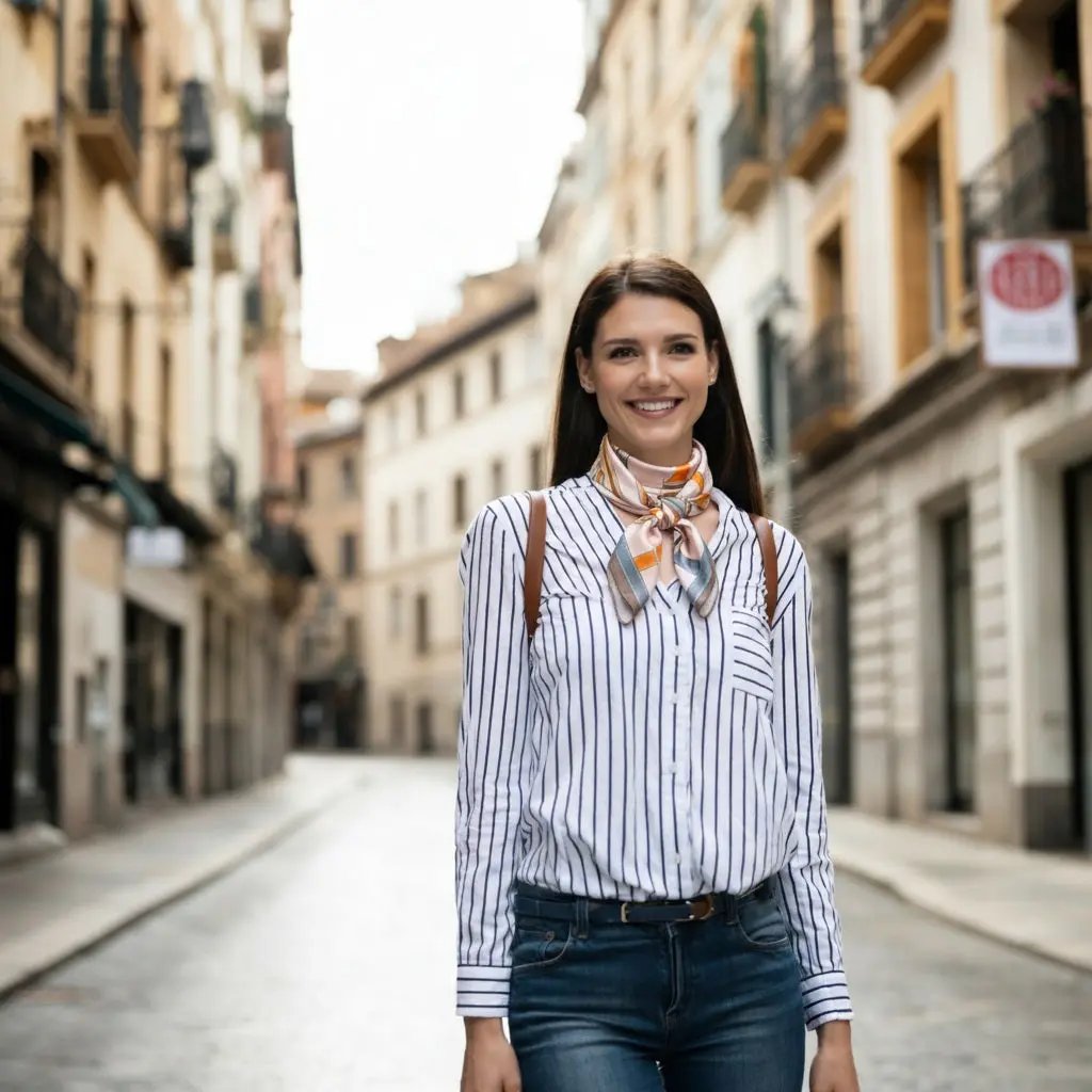 Carré de Soie - LOUISA Coeur de Foulard