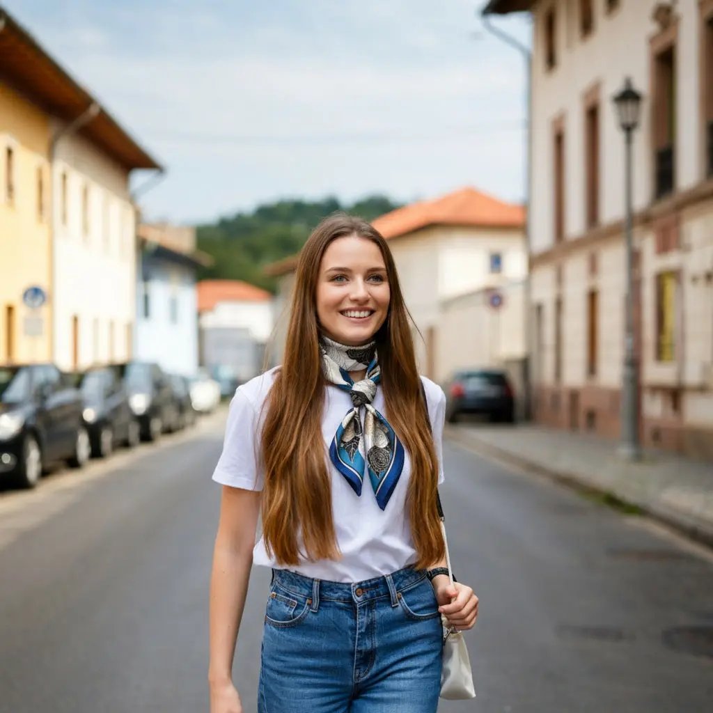Carré Soie - AKSINYA-  Coeur de Foulard