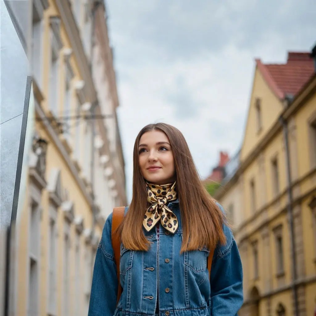 Carré Soie - ALINA - Coeur de Foulard