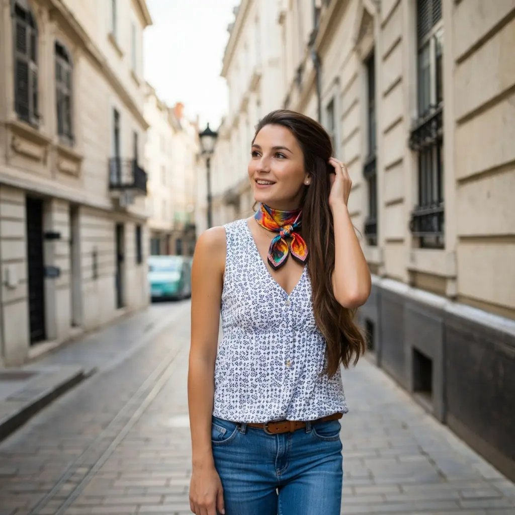 Carré Soie - ANNA Coeur de Foulard