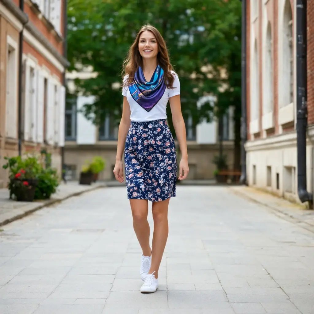 Carré Soie - ANTONINA - Coeur de Foulard