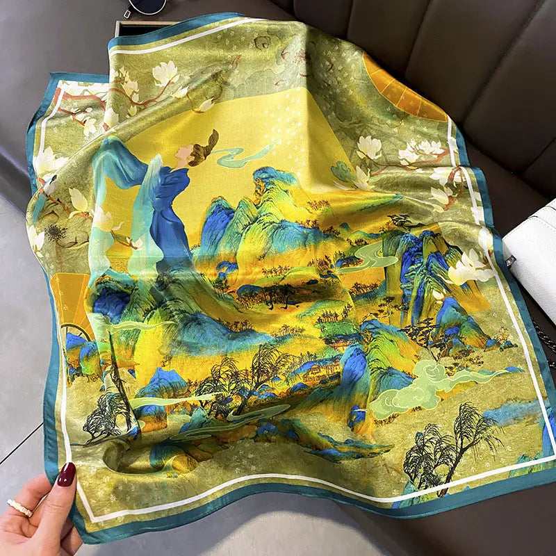 Carré Soie - ANUCHA - Coeur de Foulard