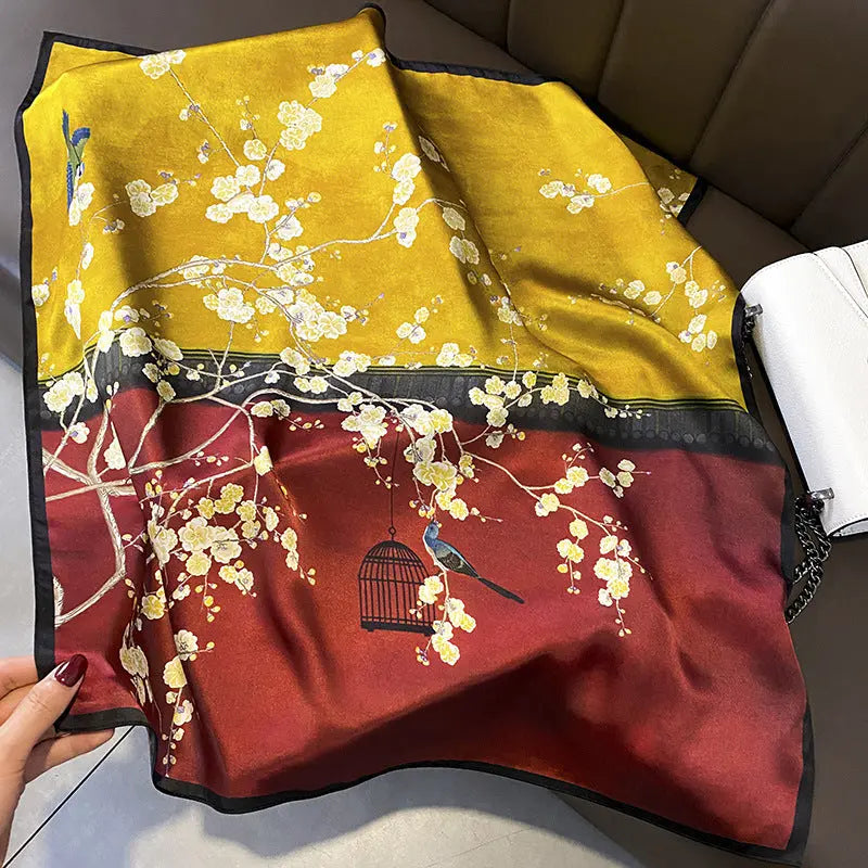 Carré Soie - ARISHA - Coeur de Foulard