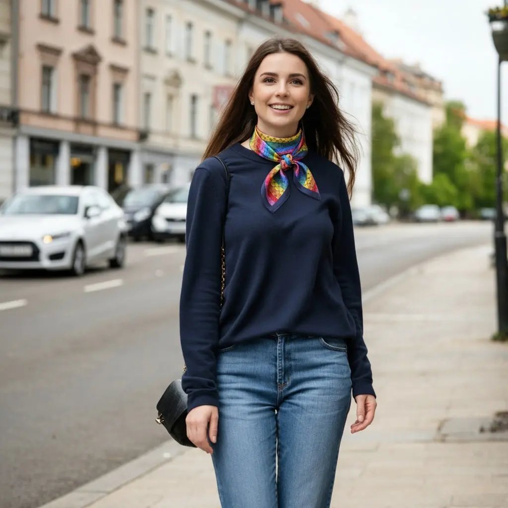 Carré Soie - BOGDANA - Coeur de Foulard