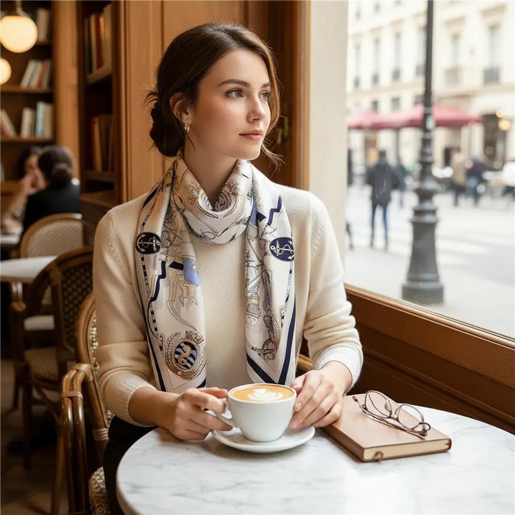 Carré Soie - BORYSLAVA - Coeur de Foulard